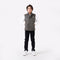 OLIVE GILET JACKET WITH BADGE